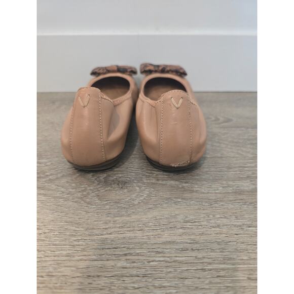 Vionic Spark Zelda Women's Slip On Ballet Flats Tan Snake Print Size 8 Bow Toe - Picture 6 of 8